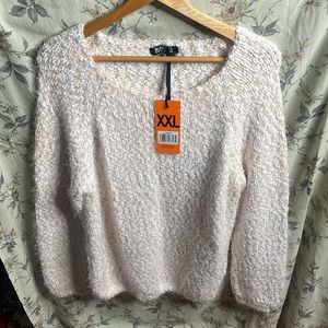 Buffalo David Bitton Women's Eyelash Sweater, Pink, Size-XXL